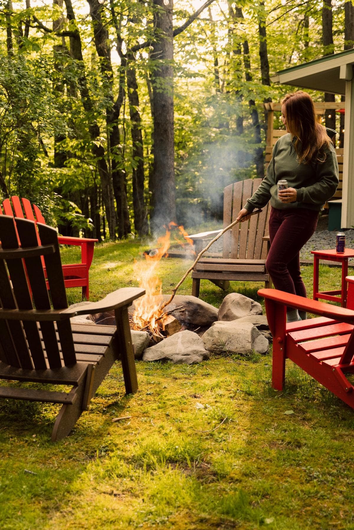 Cool evenings relaxing by a bon fire in our comfy Adirondack chairs by Polywood!

Photo 
By Chris Daniele